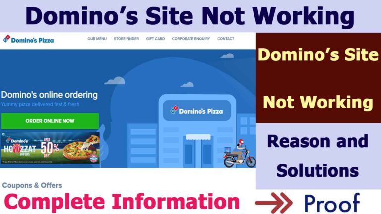 dominos website not working chrome